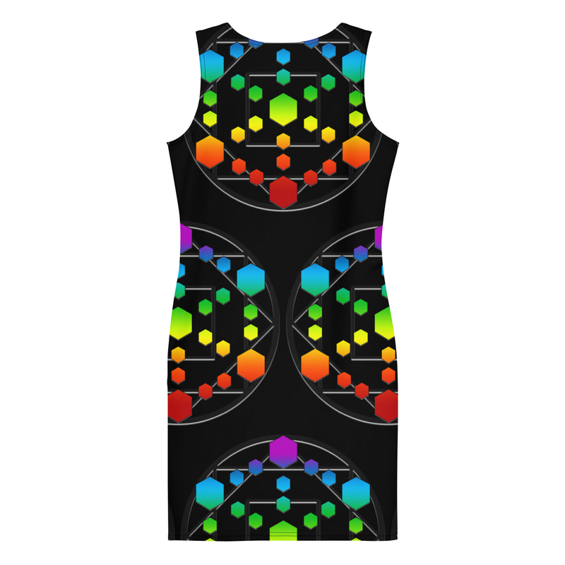 God Body With Chakra Colors Unleash Your Inner Goddess Bandage Bodycon dress