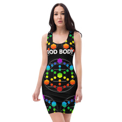 God Body With Chakra Colors Unleash Your Inner Goddess Bandage Bodycon dress