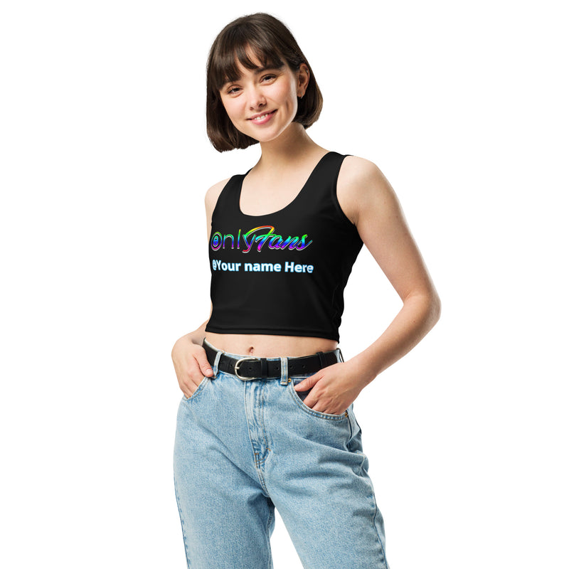 Onlyfans Crop Top Rainbow Pride LGBTQ Edition Custom Personalized Shirt