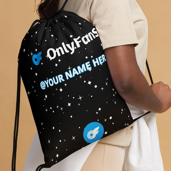Onlyfans Sizzle on the Go: Personalized Name Drawstring bag