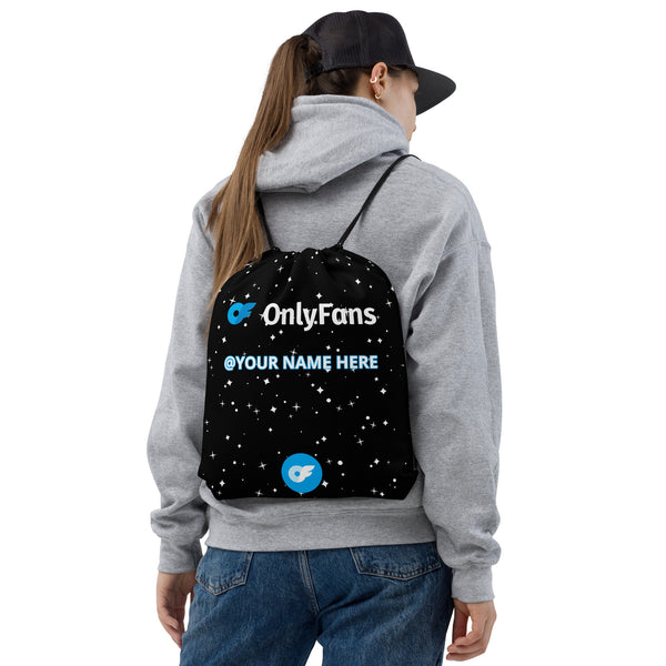 Onlyfans Sizzle on the Go: Personalized Name Drawstring bag