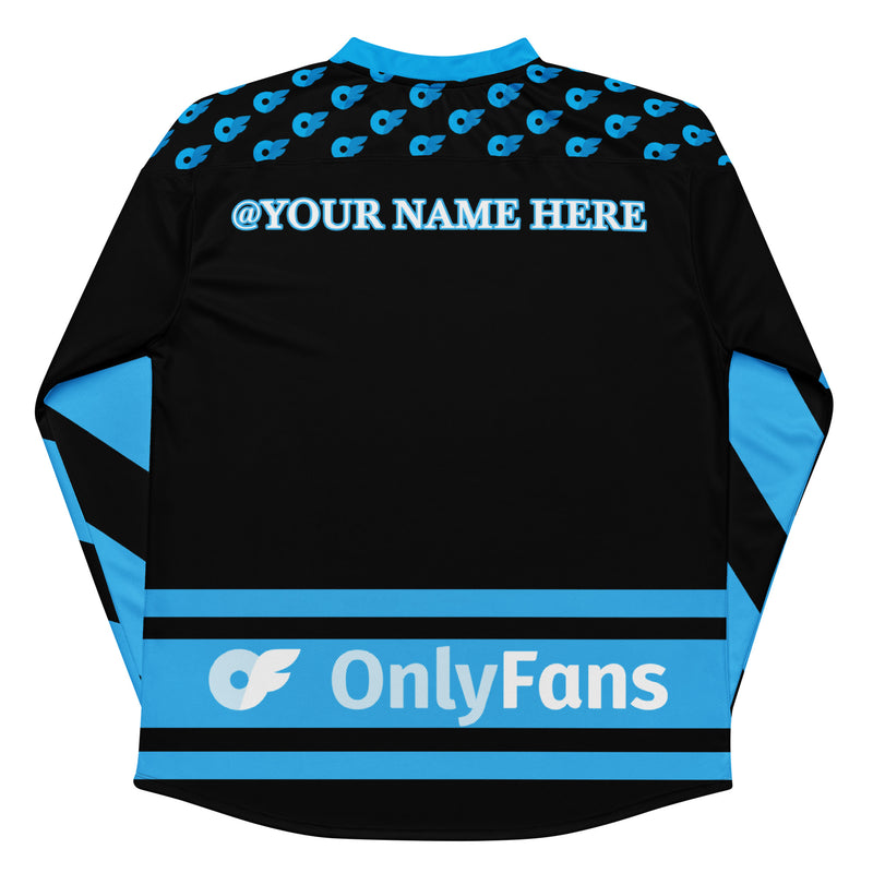 Your Ultimate Onlyfans Icebreaker! Onlyfans Personalized Custom Recycled hockey fan jersey