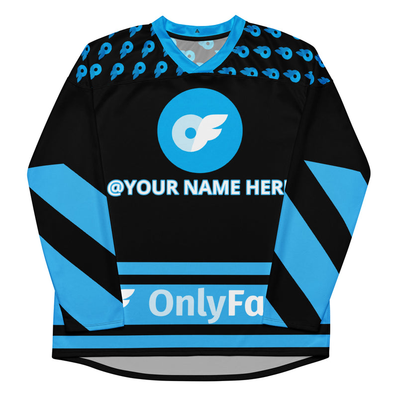 Your Ultimate Onlyfans Icebreaker! Onlyfans Personalized Custom Recycled hockey fan jersey