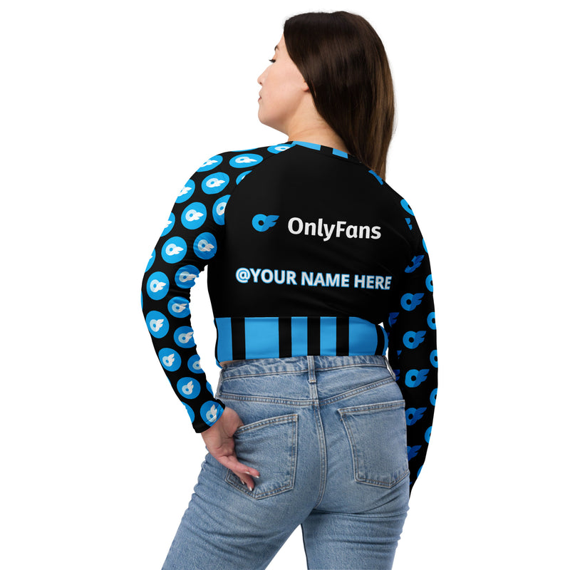 Onlyfans Personalized Custom Wrap Your Name Around My Curves: Personalized Eco-Sexy SensationCrop Top