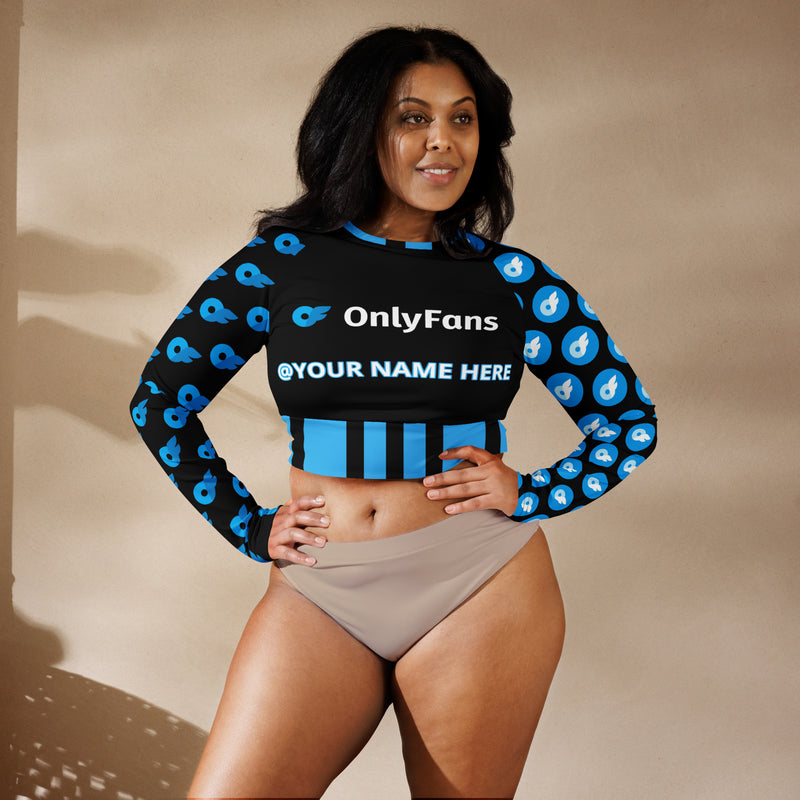 Onlyfans Personalized Custom Wrap Your Name Around My Curves: Personalized Eco-Sexy SensationCrop Top