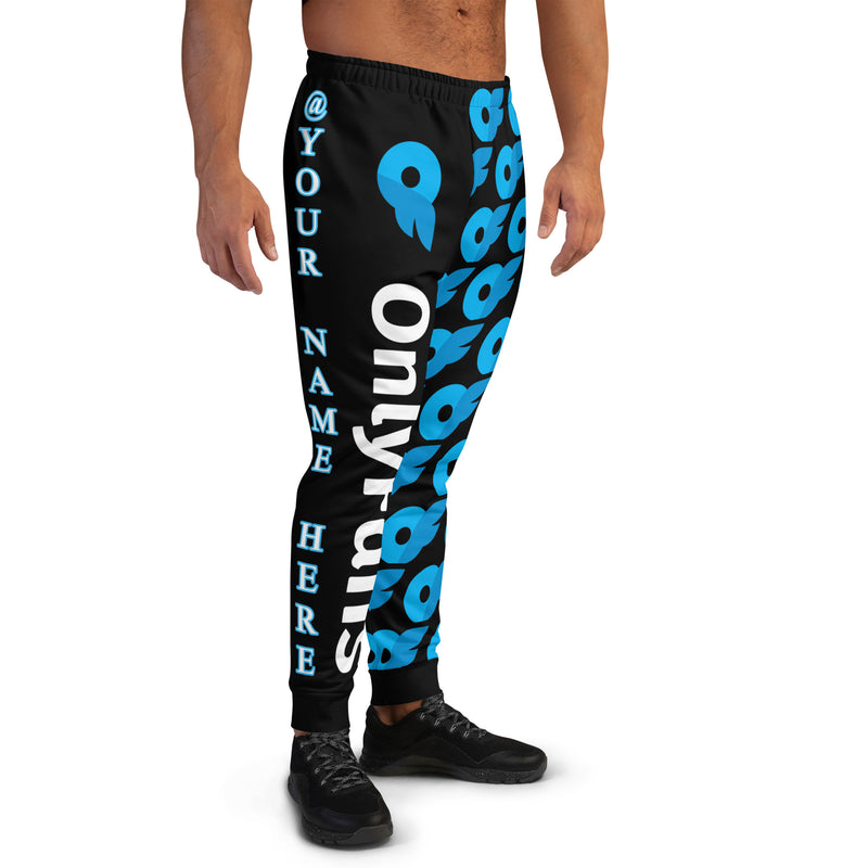 Onlyfans Make 'Em Look Twice Personalized Name Custom Men's Joggers Sweatpants Gym bottoms