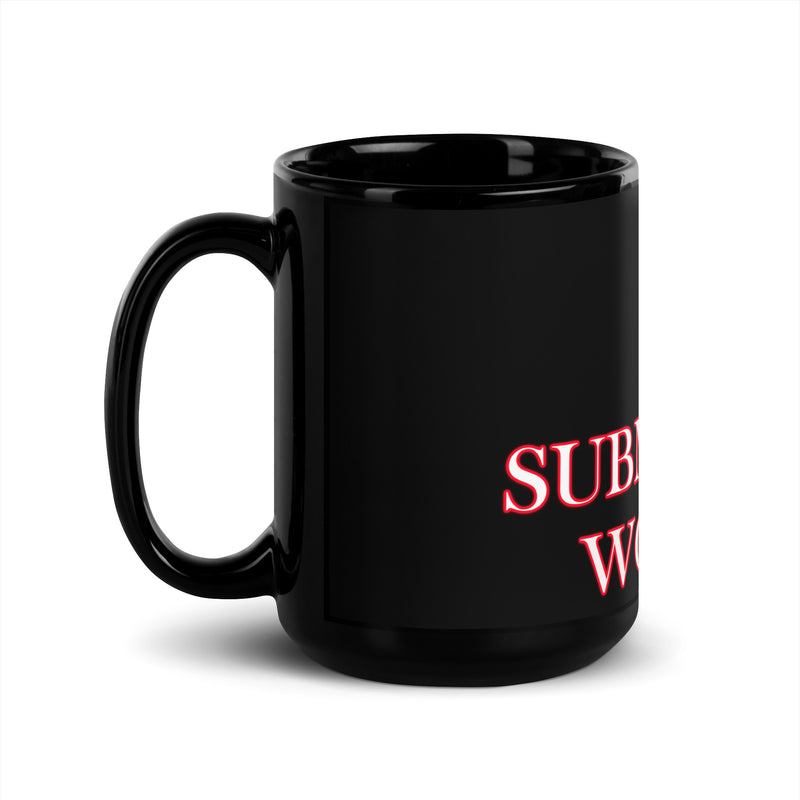 I Heart Submissive Women Black Glossy Mug - Attire T LLC