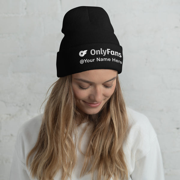 Onlyans Beanie Me Up, Babe! Personalized Custom Name Cuffed Beanie