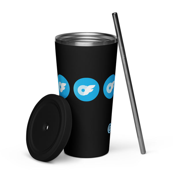 ONLYFANS Personalized Custom Sip & Tease Insulated Stainless Steel tumbler with lid and a straw