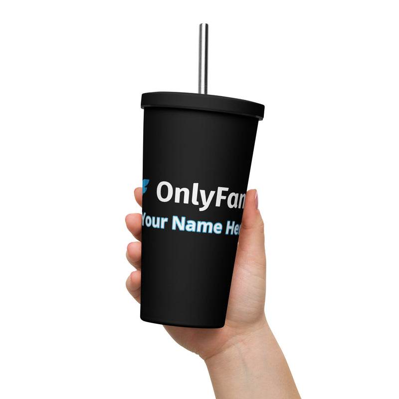 Onlyfans Sip in Style The Ultimate OnlyFans Personalized Name Tumbler Custom Insulated with a straw