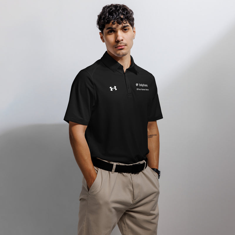 OnlyFans Personalized Custom Name The OnlyFans MVP Polo: Personalized Pleasure Edition Under Armour® men's polo