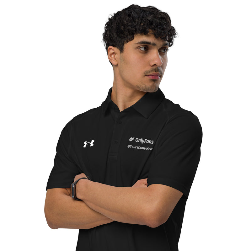 OnlyFans Personalized Custom Name The OnlyFans MVP Polo: Personalized Pleasure Edition Under Armour® men's polo